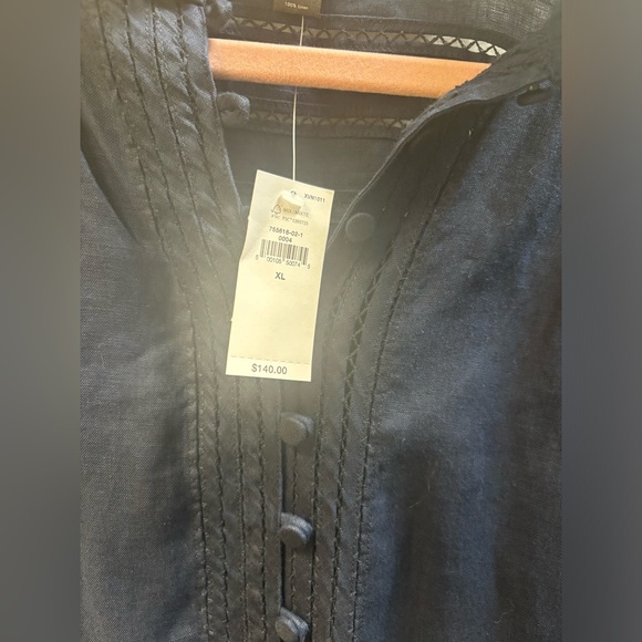 Banana republic navy blue women’s blouse size XL new with tags - Picture 5 of 5
